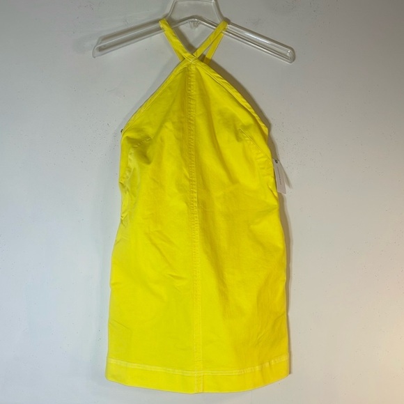 Anthropologie Yellow Halter Mini Dress - Picture 1 of 13